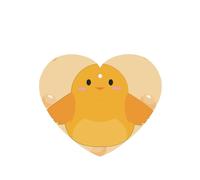 Ambientadores de coche con diseño de pollito de dibujos animados, 6 unidades, en forma de corazón, para colgar en tabletas de aromaterapia, ambientadores perfumados para dormitorio y baño