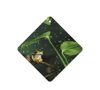 Ambientadores de coche con diseño de rana de árbol de la paz, 10 unidades, para hojas colgantes perfumadas para baño, con cuerda