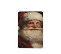 Ambientadores de coche con diseño de retrato de Navidad vintage de Papá Noel, 4 unidades, tarjetas perfumadas colgantes, tarjetas perfumadas para coche, tabletas de aromaterapia