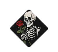 Ambientadores de coche con diseño de rosario de calavera vintage, 6 piezas, divertidos ambientadores colgantes de coche, lindos y duraderos con aroma de espejo, adornos de decoración para regalo