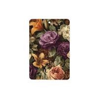Ambientadores de coche con diseño de rosas moradas y rosas vintage, 4 unidades, tarjetas perfumadas para colgar, tarjetas perfumadas para coche, tabletas de aromaterapia