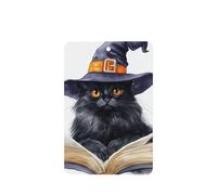 Ambientadores de coche con diseño de sombrero de bruja de gato negro, 4 unidades, tarjetas perfumadas colgantes, tarjetas perfumadas para coche, tabletas de aromaterapia