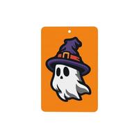 Ambientadores de coche con diseño de sombrero de bruja fantasma de Halloween, 4 unidades, tarjetas perfumadas colgantes, tarjetas perfumadas para coche, tabletas de aromaterapia