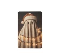 Ambientadores de coche con diseño de sombrero de Papá Noel, fantasma, luces de Navidad, Dark Academia, 4 unidades, tarjetas perfumadas colgantes, tarjetas perfumadas para coche, tabletas de