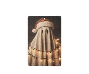 Ambientadores de coche con diseño de sombrero de Papá Noel, fantasma, luces de Navidad, Dark Academia, 4 unidades, tarjetas perfumadas colgantes, tarjetas perfumadas para coche, tabletas de