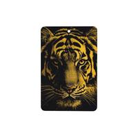 Ambientadores de coche con diseño de tigre amarillo de la selva, 4 unidades, tarjetas perfumadas colgantes, tarjetas perfumadas para coche, tabletas de aromaterapia