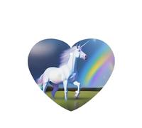 Ambientadores de coche con diseño de unicornio, 6 unidades, en forma de corazón, para colgar en tabletas de aromaterapia, ambientadores perfumados para dormitorio y baño