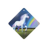 Ambientadores de coche con diseño de unicornio, 6 unidades, tabletas cuadradas de aromaterapia, ambientadores perfumados para dormitorio y baño