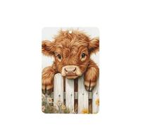 Ambientadores de coche con diseño de vaca de las tierras altas, 4 unidades, tarjetas perfumadas colgantes, tarjetas perfumadas para coche, tabletas de aromaterapia