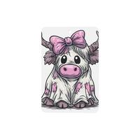 Ambientadores de coche con diseño de vaca de las tierras altas como fantasma espeluznante, 4 tarjetas perfumadas colgantes, tarjetas perfumadas para coche, tabletas de aromaterapia