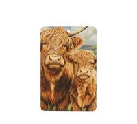 Ambientadores de coche con diseño de vacas de las tierras altas, 4 unidades, tarjetas perfumadas para colgar, tarjetas perfumadas para tabletas de aromaterapia de coche, 4 unidades