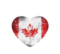 Ambientadores de coche con diseño retro de bandera de Canadá, 6 unidades, pastillas de aromaterapia colgantes en forma de corazón, ambientadores perfumados para dormitorio y baño