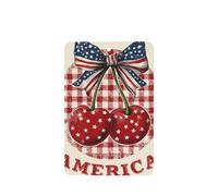 Ambientadores de coche con diseño retro de cerezas rojas y estrellas blancas, 4 tarjetas perfumadas colgantes, tarjetas perfumadas para coche, tabletas de aromaterapia