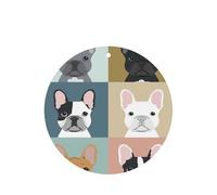 Ambientadores de coche con estampado de bulldog francés, 10 unidades, para hojas colgantes perfumadas para baño, con cuerda