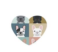 Ambientadores de coche con estampado de bulldog francés, 10 unidades, para hojas colgantes perfumadas para baño, con cuerda