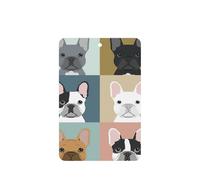 Ambientadores de coche con estampado de bulldog francés, 10 unidades, para hojas colgantes perfumadas para baño, con cuerda