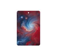 Ambientadores de coche con estampado de galaxia roja y azul, 10 unidades, para hojas colgantes perfumadas para baño, con cuerda