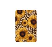 Ambientadores de coche con estampado de girasoles y leopardo, 4 unidades, tarjetas perfumadas colgantes, tarjetas perfumadas para coche, tabletas de aromaterapia
