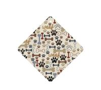 Ambientadores de coche con estampado de huellas de perro, 10 unidades, para hojas colgantes perfumadas para baño, con cuerda