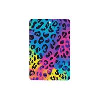 Ambientadores de coche con estampado de leopardo arcoíris, 4 unidades, tarjetas perfumadas colgantes, tarjetas perfumadas para coche, tabletas de aromaterapia