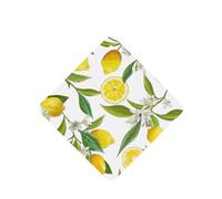 Ambientadores de coche con estampado de limón amarillo, 10 unidades, para hojas colgantes perfumadas para baño, con cuerda