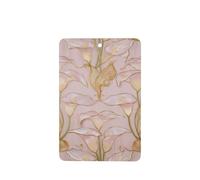 Ambientadores de coche con estampado de lirio de cala, 4 unidades, tarjetas perfumadas colgantes, tarjetas perfumadas para coche, tabletas de aromaterapia