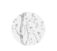 Ambientadores de coche con estampado de maderas grises y pájaros, 10 unidades, para hojas colgantes perfumadas para baño, con cuerda