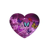 Ambientadores de coche con estampado de mariposas moradas, 10 unidades, para hojas colgantes perfumadas para baño, con cuerda