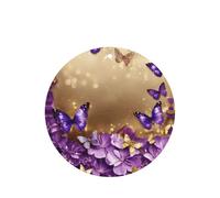 Ambientadores de coche con estampado de mariposas moradas, 10 unidades, para hojas colgantes perfumadas para baño, con cuerda
