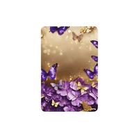 Ambientadores de coche con estampado de mariposas moradas, 10 unidades, para hojas colgantes perfumadas para baño, con cuerda