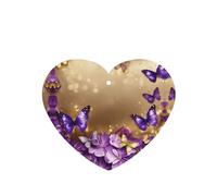 Ambientadores de coche con estampado de mariposas moradas, 10 unidades, para hojas colgantes perfumadas para baño, con cuerda