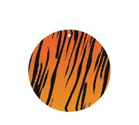 Ambientadores de coche con estampado de rayas de tigre para hojas colgantes perfumadas para baño con cuerda