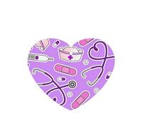 Ambientadores de coche con estampado morado para enfermera, 10 unidades, para hojas colgantes perfumadas para baño, con cuerda