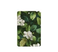 Ambientadores de coche con flores de jazmín blanco, 4 unidades, tarjetas perfumadas para colgar, tarjetas perfumadas para coche, tabletas de aromaterapia
