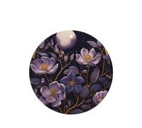 Ambientadores de coche con flores moradas a la luz de la luna, juego de 4 tarjetas perfumadas colgantes para armario, baño, ambientadores de coche, de larga duración