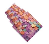 Ambientadores de coche con fondo de escamas de sirena, 4 piezas, divertidos ambientadores colgantes para coche, lindos y duraderos con aroma de espejo, adornos de decoración para hombres y mujeres