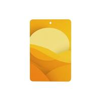 Ambientadores de coche con forma geométrica de círculo amarillo minimalista, 4 unidades, tarjetas perfumadas colgantes, tarjetas perfumadas para coche, tabletas de aromaterapia