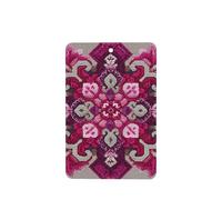 Ambientadores de coche con formas cuadradas asimétricas de color rosa, 4 unidades, tarjetas perfumadas colgantes, tarjetas perfumadas para coche, tabletas de aromaterapia