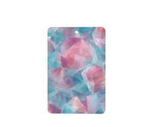 Ambientadores de coche con fragmentos de cristal pastel, 4 unidades, tarjetas perfumadas colgantes, tarjetas perfumadas para tabletas de aromaterapia de coche