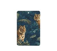 Ambientadores de coche con hojas de palma y tigres, 4 unidades, tarjetas perfumadas colgantes, tarjetas perfumadas para coche, tabletas de aromaterapia