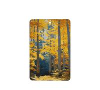 Ambientadores de coche con hojas doradas amarillas y bosques otoñales, 4 unidades, tarjetas perfumadas colgantes, tarjetas perfumadas para coche, tabletas de aromaterapia