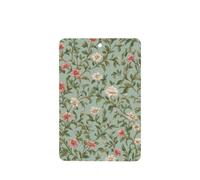Ambientadores de coche con hojas verdes y rosas de jazmín blanco, 4 unidades, tarjetas perfumadas colgantes, tarjetas perfumadas para coche, tabletas de aromaterapia