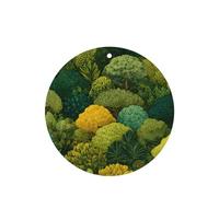 Ambientadores de coche con ilustración de selva tropical, juego de 4 tarjetas perfumadas colgantes para armario, baño, ambientadores de coche de larga duración