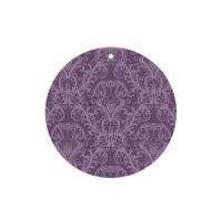 Ambientadores de coche con impresión morada, 10 unidades, para hojas colgantes perfumadas para baño, con cuerda
