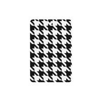 Ambientadores de coche con impresión negra de pata de gallo para hojas colgantes perfumadas para baño, con cuerda, 10 unidades