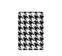 Ambientadores de coche con impresión negra de pata de gallo para hojas colgantes perfumadas para baño, con cuerda, 10 unidades
