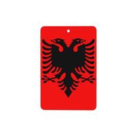 Ambientadores de coche con la bandera de Albania, 4 unidades, tarjetas perfumadas colgantes, tarjetas perfumadas para coche, tabletas de aromaterapia