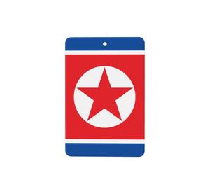Ambientadores de coche con la bandera de Corea del Norte, 4 unidades, tarjetas perfumadas colgantes, tarjetas perfumadas para coche, tabletas de aromaterapia