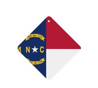 Ambientadores de coche con la bandera de Dakota del Norte, juego de 4 piezas, para automóviles y hogar, fragancia de lavanda de larga duración