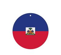 Ambientadores de coche con la bandera de Haití, juego de 4 tarjetas perfumadas colgantes para armario, baño, ambientadores de coche, de larga duración